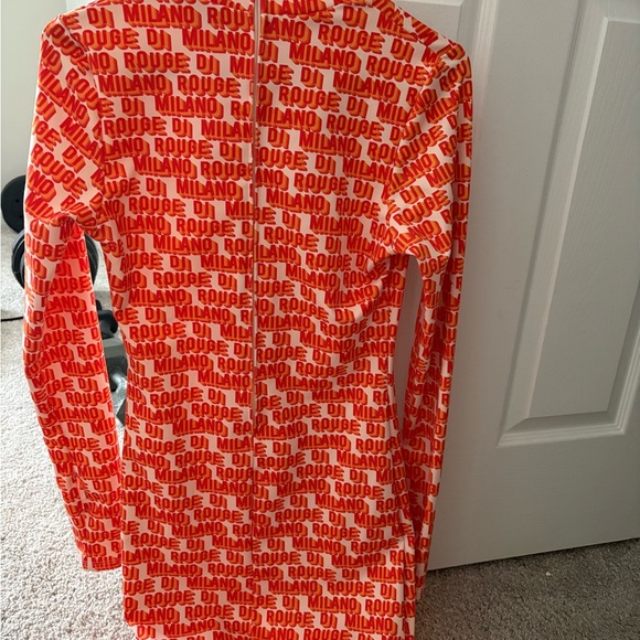 Red Patterned Dress - Picture 2 of 2